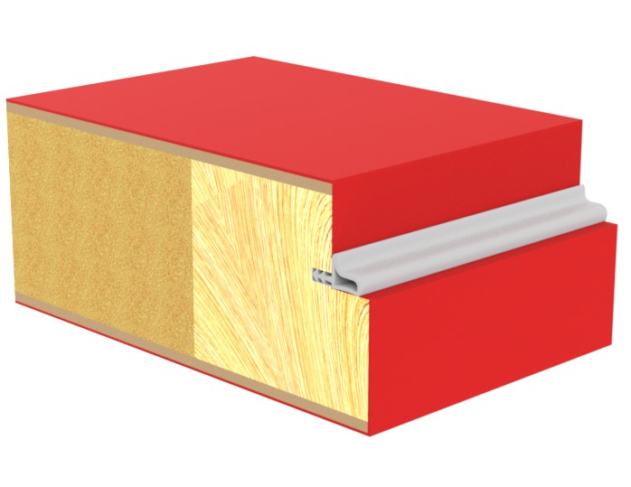 Laminat dør med laminat kant