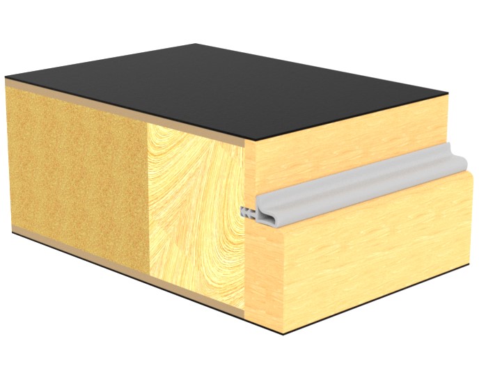 Laminat dør med ABS kant