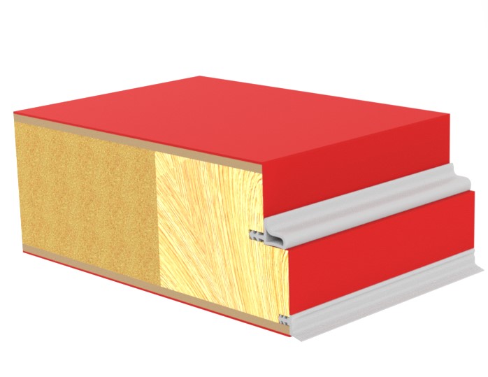 Laminat dør med laminat kant