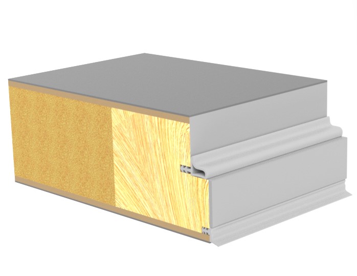 Laminat dør med trækant