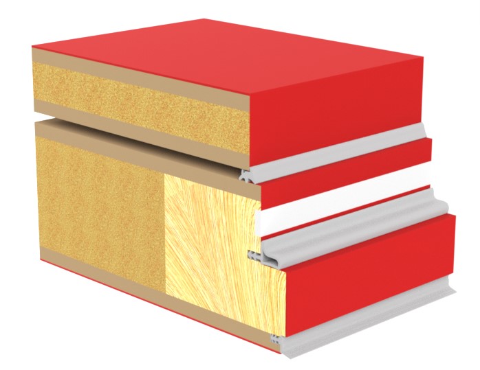 Laminat dør med laminat kant