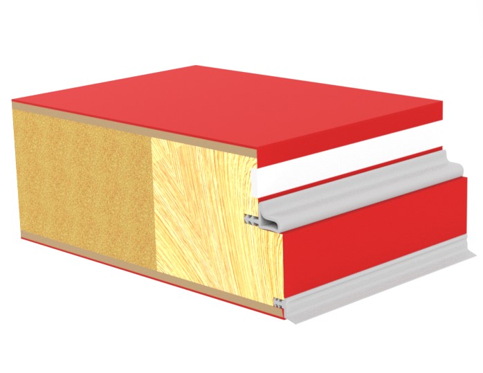 Laminat dør med laminat kant