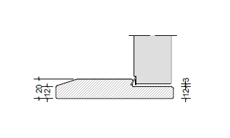 Træbund 40 mm lyddør