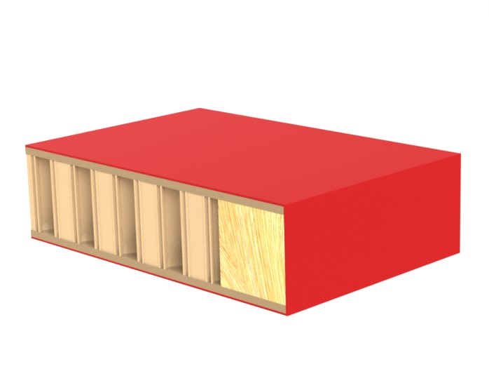 Laminat dør med laminat kant