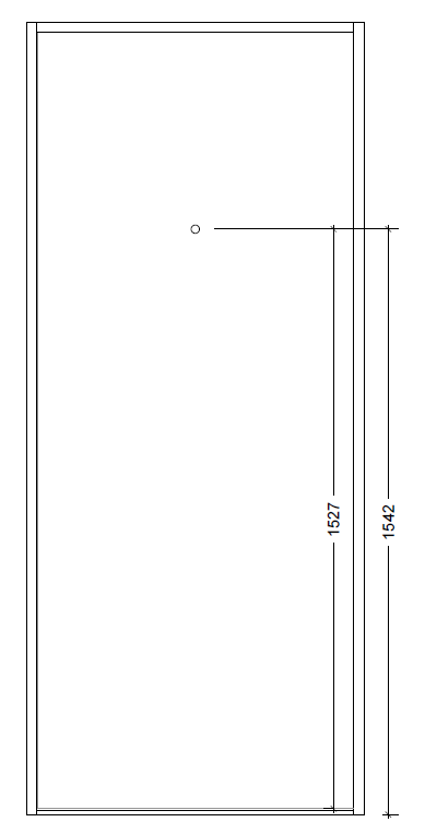 Installationsdiagram - placering af dørkikkert