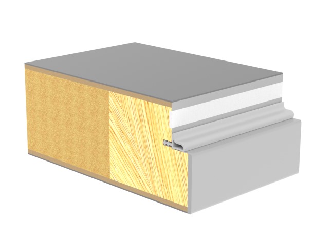 Laminat dør med ABS kant