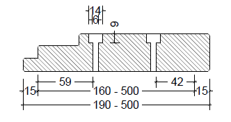 Illustration 4: Forboring af karm fra 190 mm