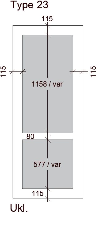 Glasudskæring type 10