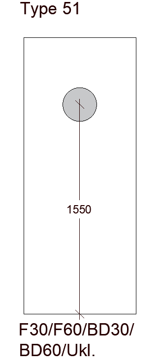 Glasudskæring type 15