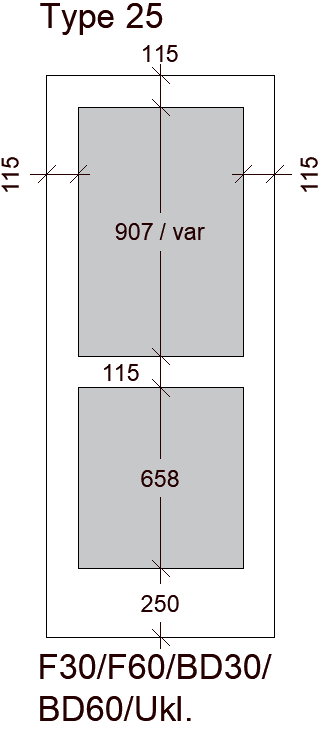 Glasudskæring type 12