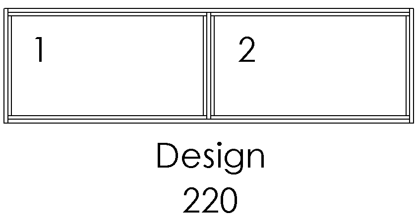 Design 220 – 2 felter side om side