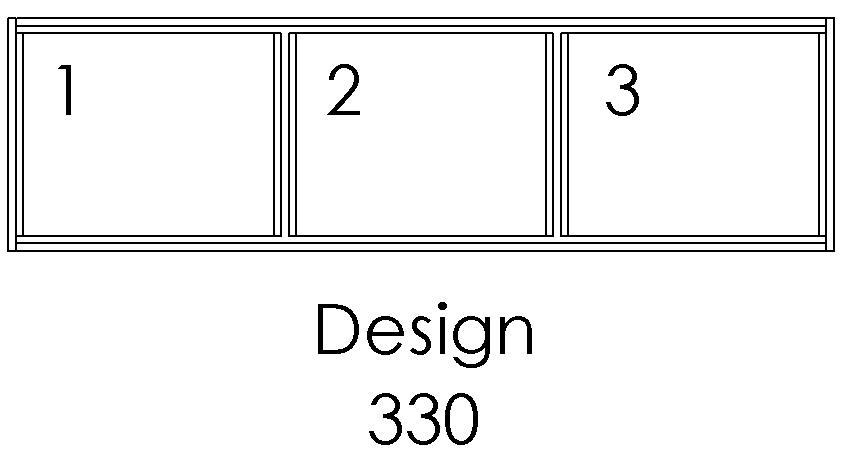 Design 330 – 3 felter side om side