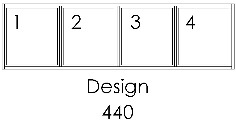 Design 440 – 4 felter side om side