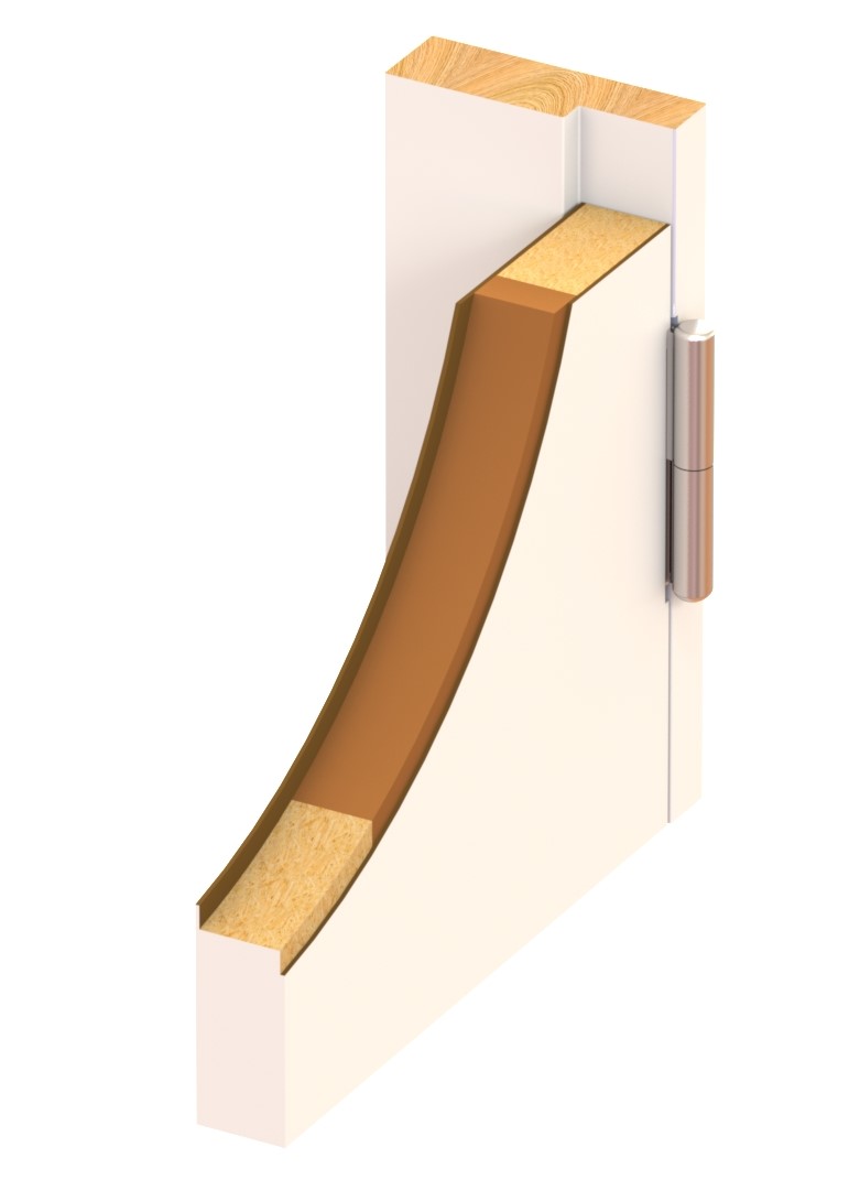 Snit af vådrumsdør